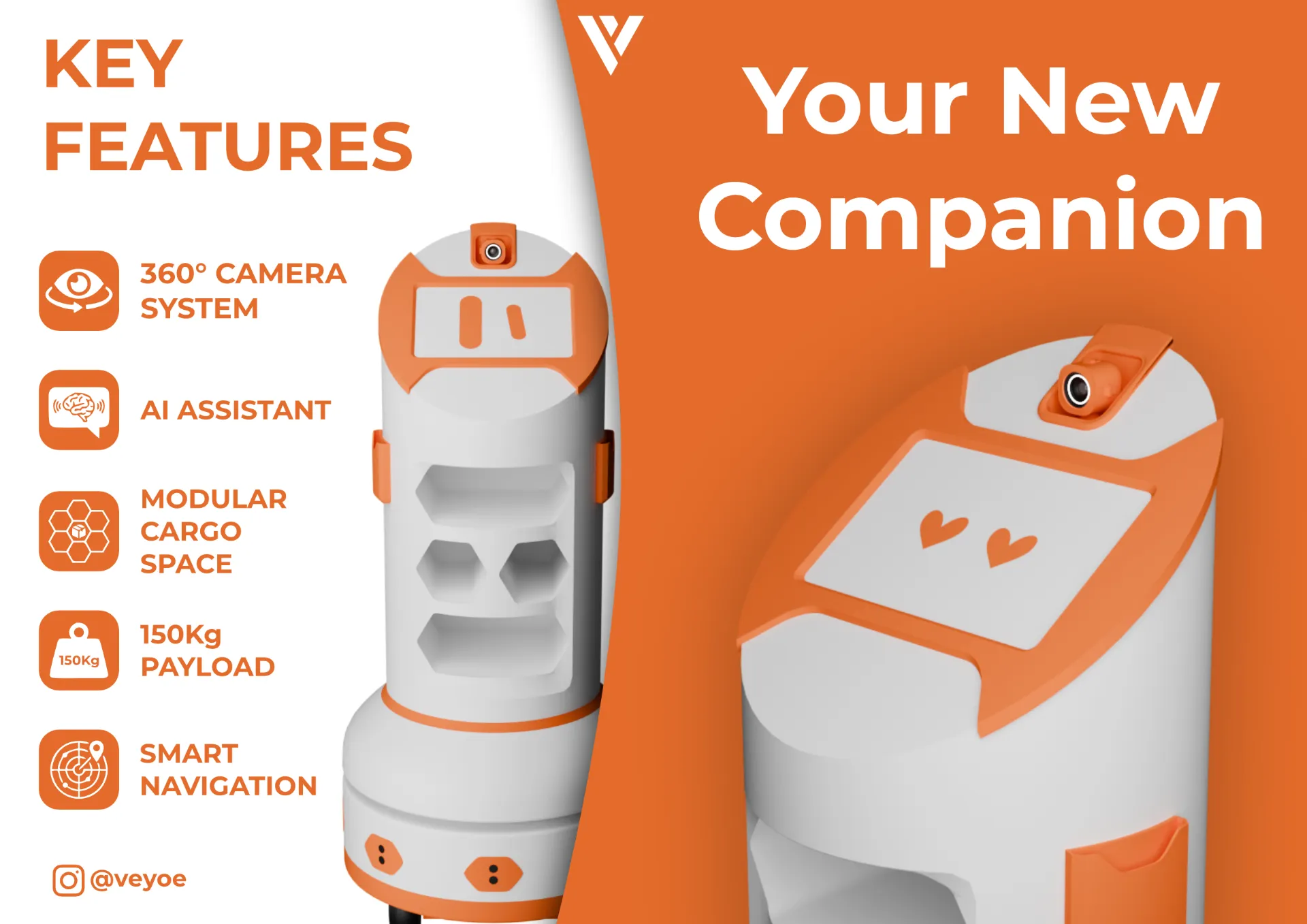 Meet Rover card — back, key features