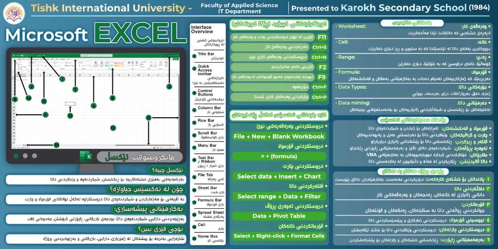 Microsoft Excel Educational Poster